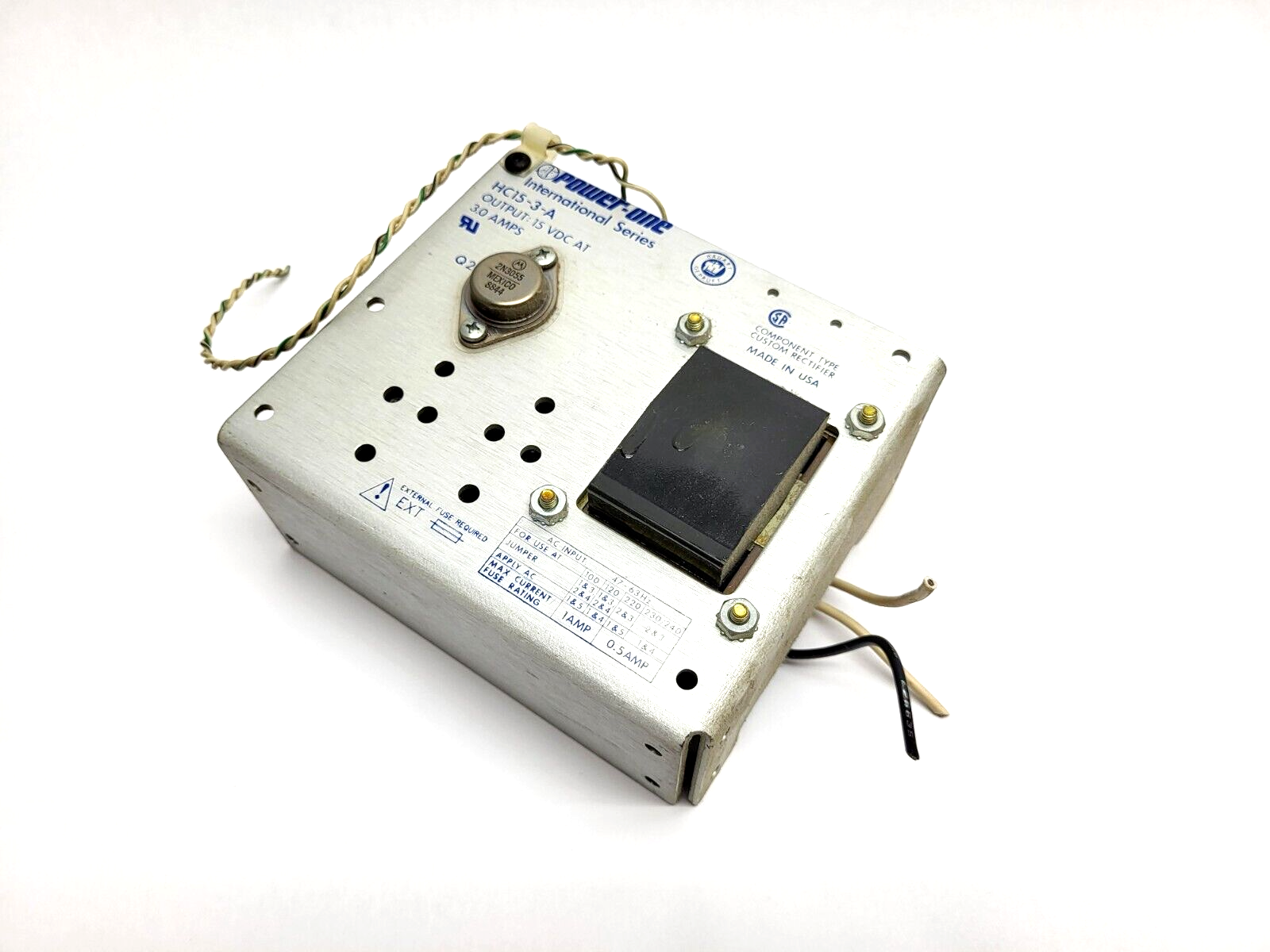 Power-One HC15-3-A Power Supply, Output: 15VDC, 3A, 45W並行輸入 Bel Fuse Bel Power Solution HC15-3-A Power Supply