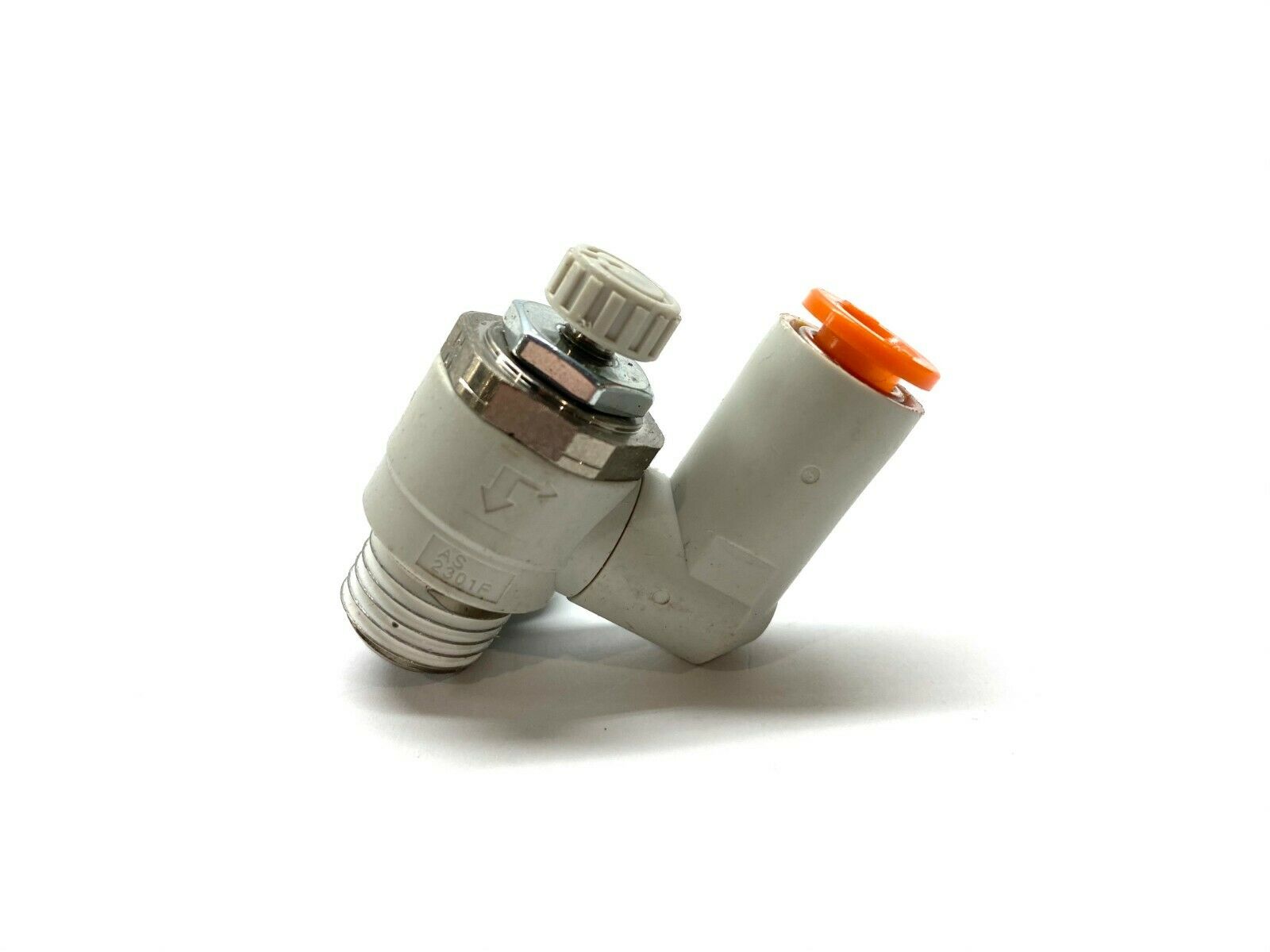 SMC AS2301F-N02-07SA Speed Control 1/4" OD One Touch Fitting 1/4" Male Port NPT - Maverick Industrial Sales