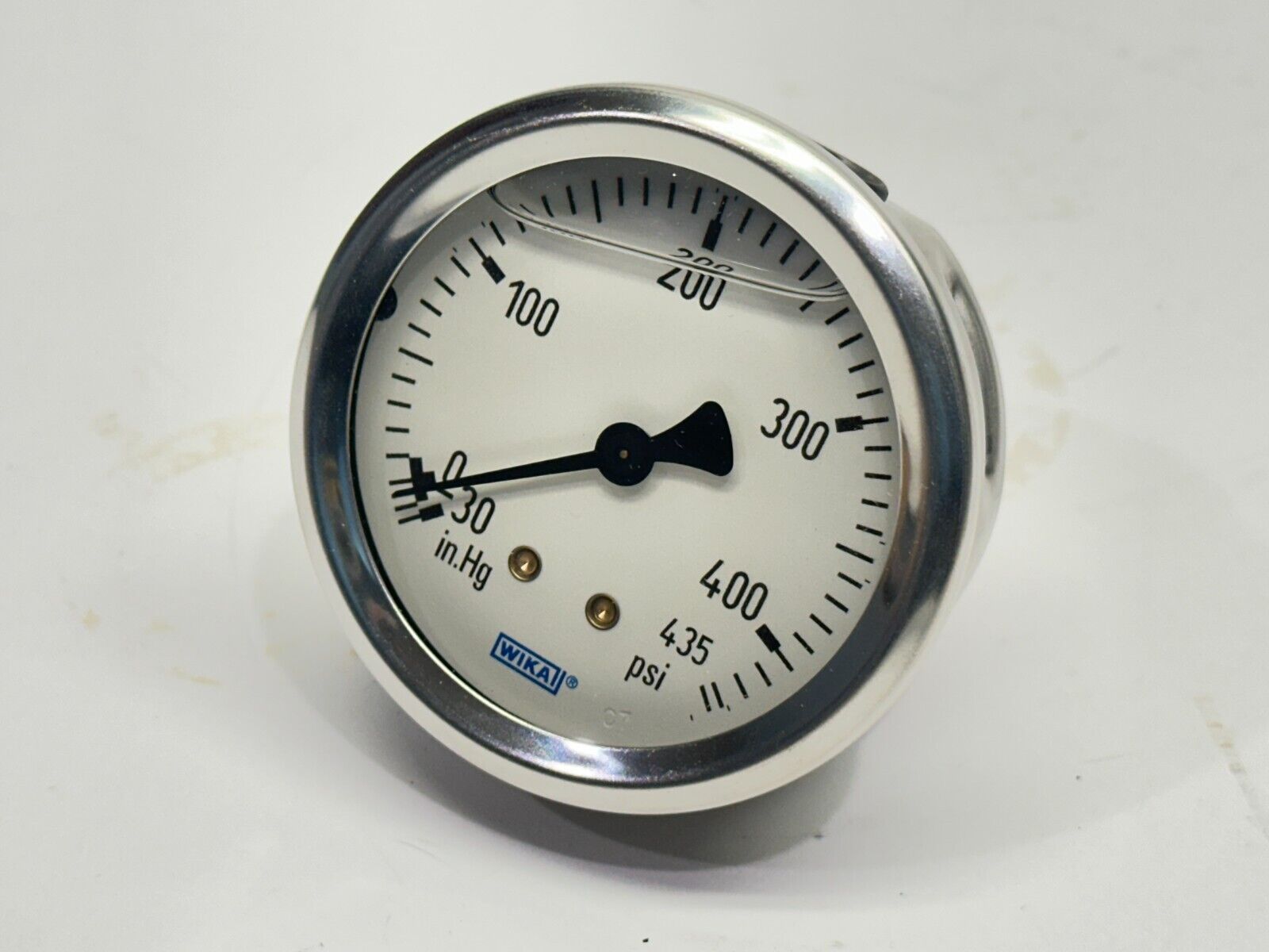 Wika Instruments 52669921 Type 213.53 Pressure Gauge 2.5" -30in.Hg/435PSI - Maverick Industrial Sales