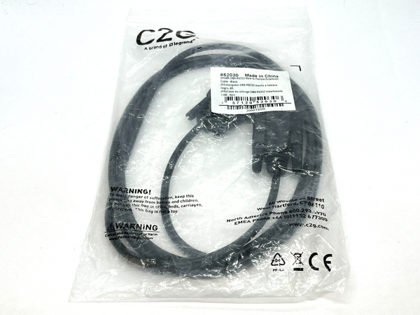 C2G 52030 DB9 RS232 Male to Female Extension Cable 6ft - Maverick Industrial Sales