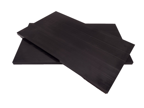 Copolymer Acetal Black Plastic Sheet 0.5 In x 10.5 x 18.5 , LOT OF 2 PCS - Maverick Industrial Sales