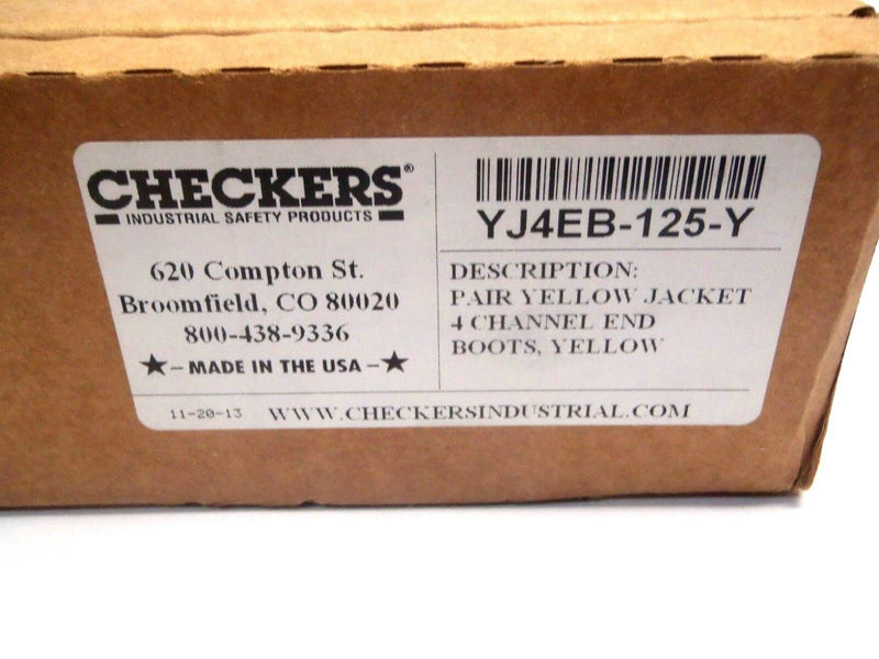 Checkers Industrial Safety YJ4EB-125-Y Yellow Jacket 4 Channel End Boots - Maverick Industrial Sales