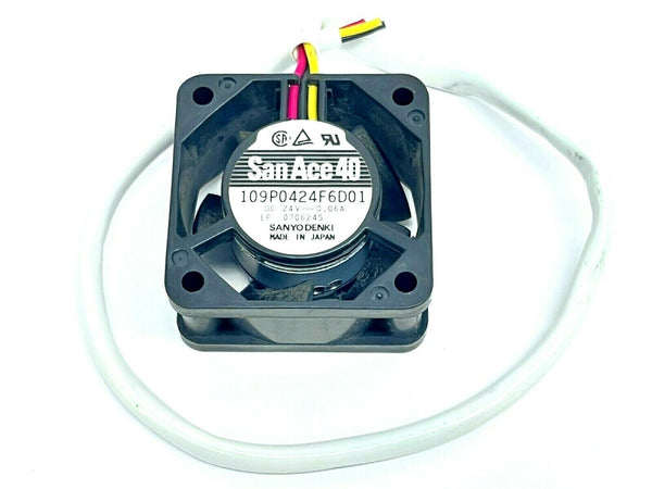 Sanyo Denki 109P0424F6D01 San Ace 40 Fan 0.06A 24VDC - Maverick Industrial Sales