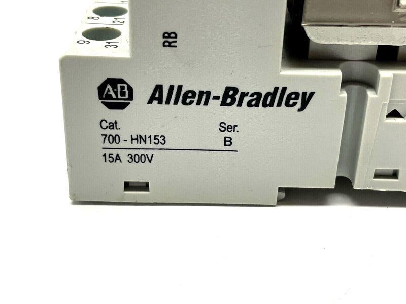 Allen Bradley 700-HB33Z24 Ser. E Relay w/ 700-HN153 Ser. B Relay Base - Maverick Industrial Sales