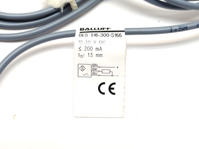 Balluff BES 516-300-S166 Inductive Sensor 1.5m Wire Lead - Maverick Industrial Sales