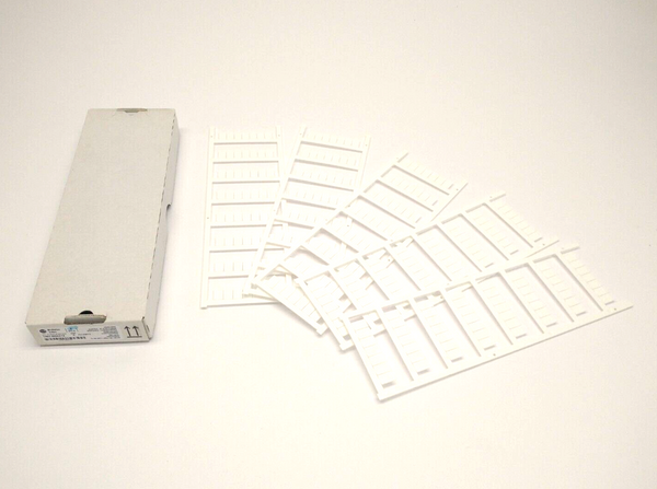 Allen Bradley 1492-MS8X12 Ser. A 8mm x 12mm Blank Snap-In Marker Cards BOX OF 5 - Maverick Industrial Sales