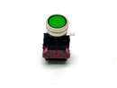 IDEC HW4L-M1F11QD Pushbutton Assembly Green Illuminated - Maverick Industrial Sales