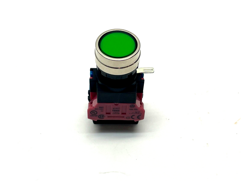 IDEC HW4L-M1F11QD Pushbutton Assembly Green Illuminated - Maverick Industrial Sales