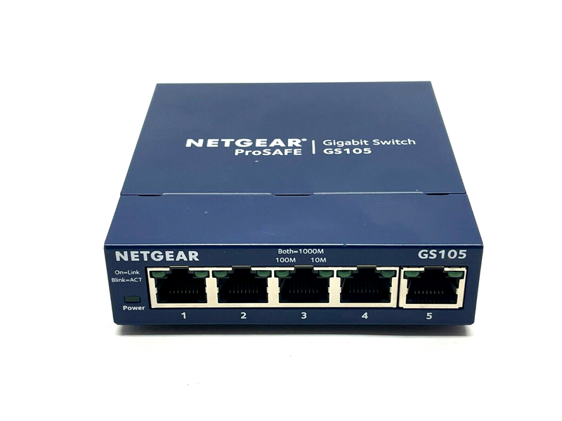 Netgear GS105v5 Gigabit Ethernet Unmanaged Switch 5 Port - Maverick Industrial Sales