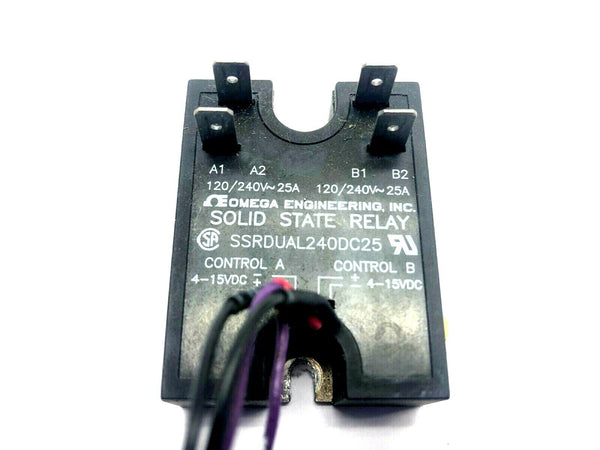 Omega SSRDUAL240DC25 Solid State Relay 120/240V 25A - Maverick Industrial Sales