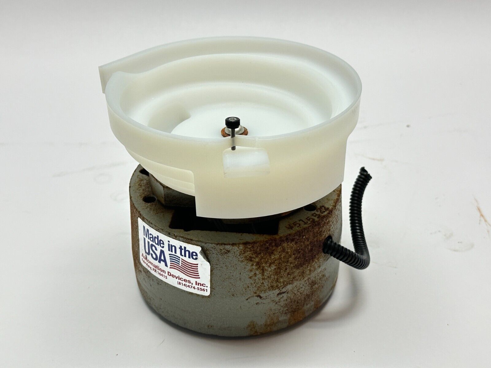 Automation Devices 05CC.1 Model 5 Vibratory Feeder Base Unit w/ 6" V Feeder Bowl - Maverick Industrial Sales