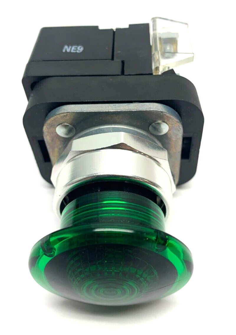 Allen Bradley 800T-QMH2B Ser U 30mm Green Illuminated Push Button 40mm Mush Head - Maverick Industrial Sales