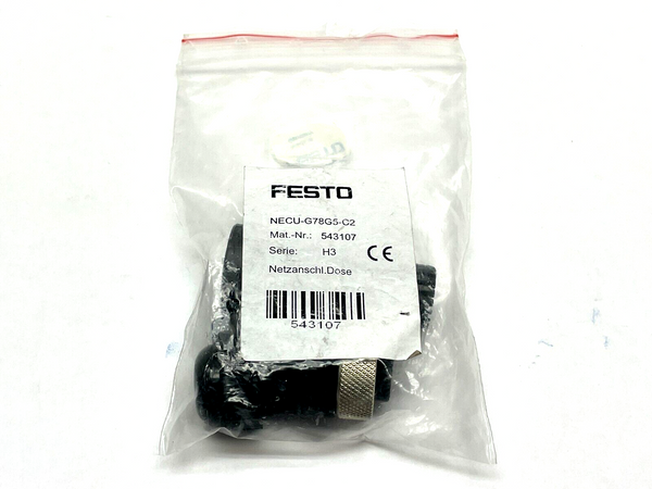 Festo NECU-G78G5-C2 Power Supply Socket 543107 - Maverick Industrial Sales