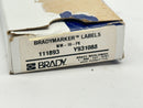 Brady WM-18-PK Vinyl Cloth Wire Marker 111893 LOT OF 14 SHEETS - Maverick Industrial Sales