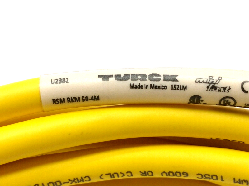 Turck RSM RKM 50-4M Double Ended Cordset Male To Female 7/8" 5-Pin 4m U2382 - Maverick Industrial Sales