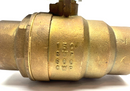 Nibco NJ998HF 3" Two Piece Ball Valve Lead Free Brass SP-110 Handle S-FP600A - Maverick Industrial Sales