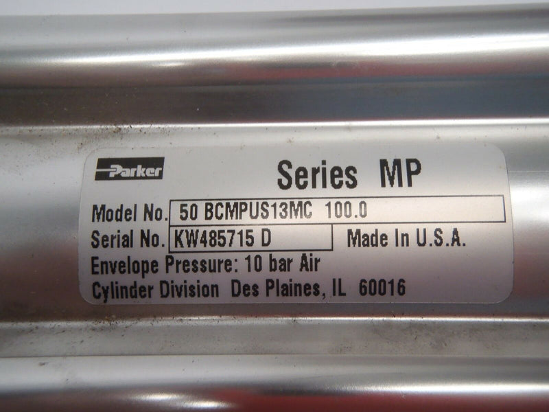 Parker Pneumatic Air Cylinder, 50 BCMPUS13MC 100.0 10 Bar Air Series MP - Maverick Industrial Sales