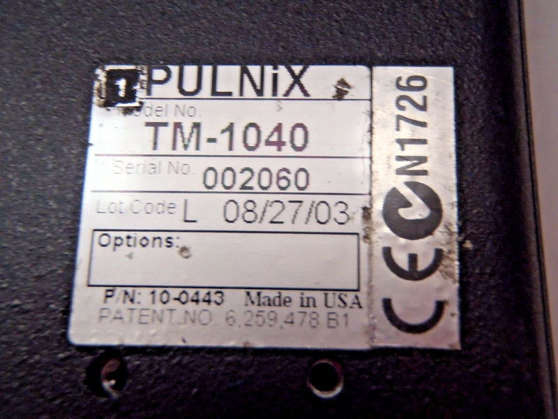 PULNiX TM-1040 PROGRESSIVE SCAN HIGH RESOLUTION DIGITAL CCD CAMERA 10-0443 - Maverick Industrial Sales