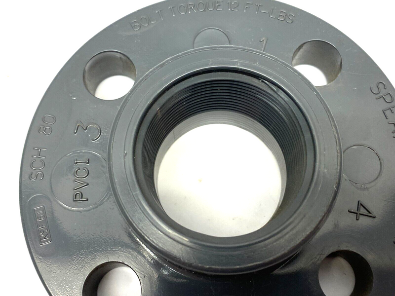 Spears 852-015C One Piece Flange 1-1/2" CPVC SCH 80 150psi Max - Maverick Industrial Sales