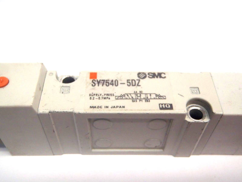 SMC SY7540-5DZ HQ Solenoid Valve Supply Pressure 0.2-0.7MPa 24V - Maverick Industrial Sales