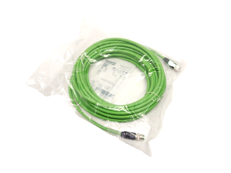 Murr Elektronik 7000-44711-7961000 Ethernet Cordset M12 Male 4-Pin To RJ45 10m - Maverick Industrial Sales