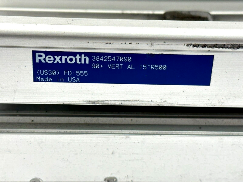 Bosch Rexroth 3842547090 Curve Vertical Aluminum 15 Degree R500 - Maverick Industrial Sales