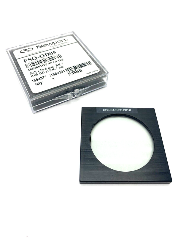 Newport FSQ-OD05 Absorptive Density Filter 50.8 x 50.8mm w/ TM008-192 Frame - Maverick Industrial Sales