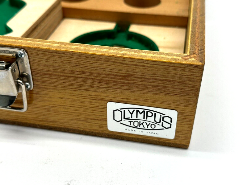 Olympus Japan Annuli Insert and Accessory Wooden Box 8-1/4" x 6-3/4" x 3-1/4" - Maverick Industrial Sales