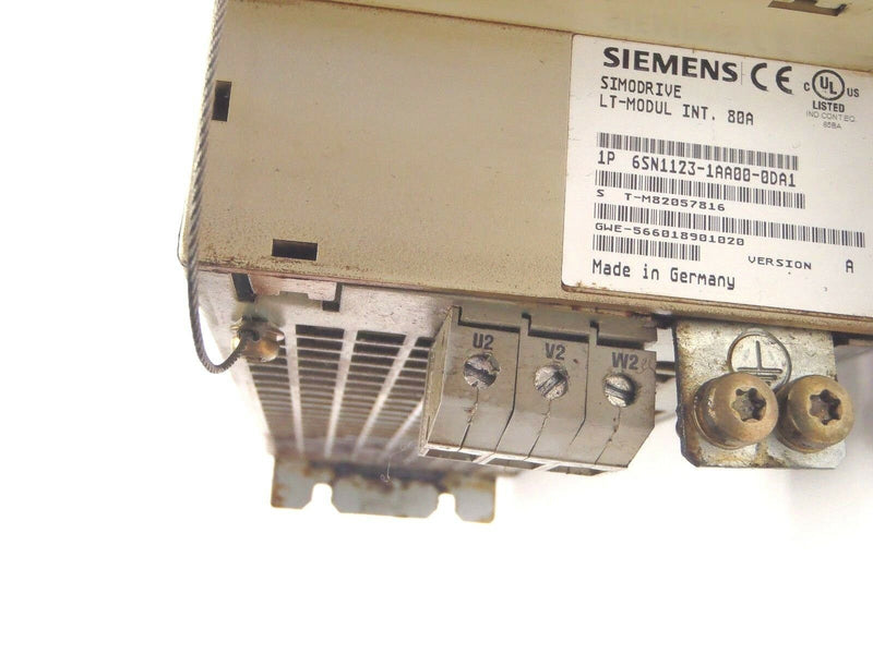 Siemens SimoDrive 6SN1123-1AA00-0DA1 611 Power Module 1 Axis 6SN1118-0DM11-0AA1 - Maverick Industrial Sales