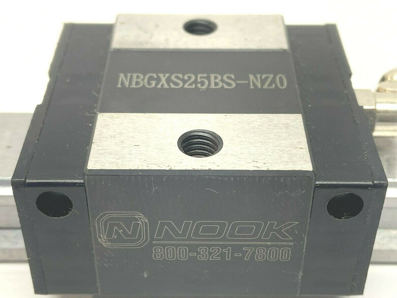 Nook NBGXS25BS-NZ0 Linear Guide 218mm L Rail 52 x 48mm Block - Maverick Industrial Sales