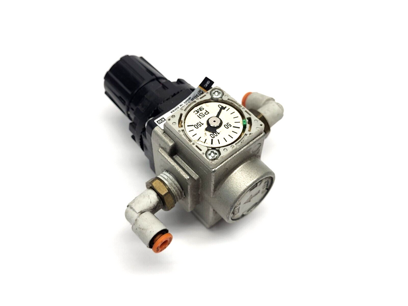 SMC AR20-N02E-Z Pneumatic Regulator MISSING PRESSURE GAUGE COVER - Maverick Industrial Sales