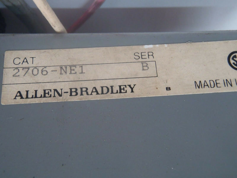 Allen Bradley DL20 Interface Panel w/ 2706-NE1 Series B Enclosure - Maverick Industrial Sales