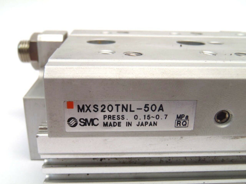 SMC MXS20TNL-50A Pneumatic Slide Table Guided Cylinder 20mm / 0.15~0.7 - Maverick Industrial Sales