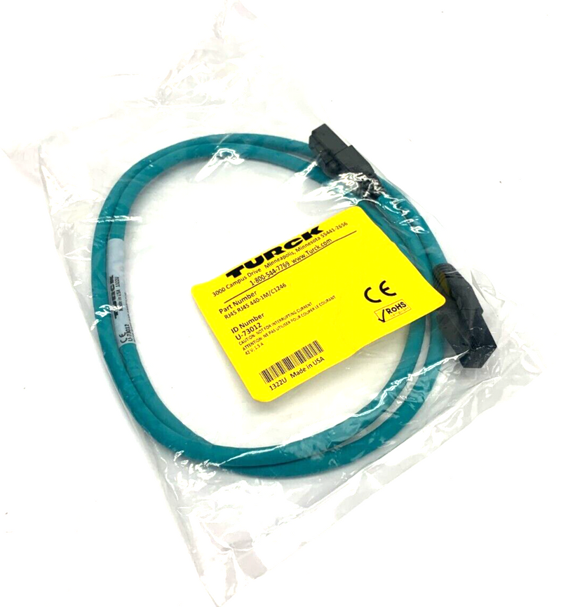 Turck RJ45 RJ45 440-1M/C1246 Cordset U-73012 - Maverick Industrial Sales