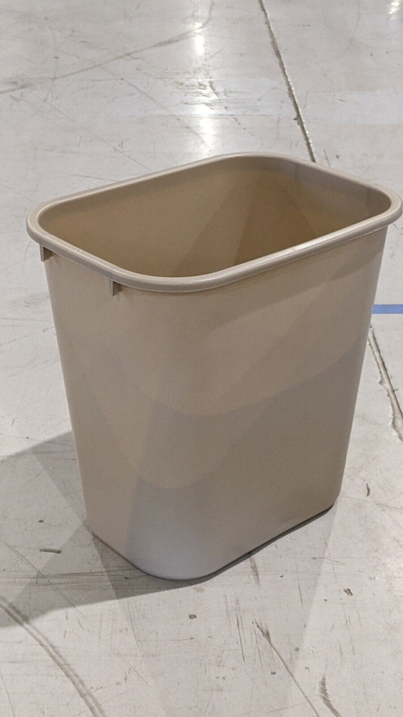 Rubbermaid FG295600BEIG Medium  Wastebasket 28 Qt / 7 Gal Beige 2956 LOT OF 12 - Maverick Industrial Sales