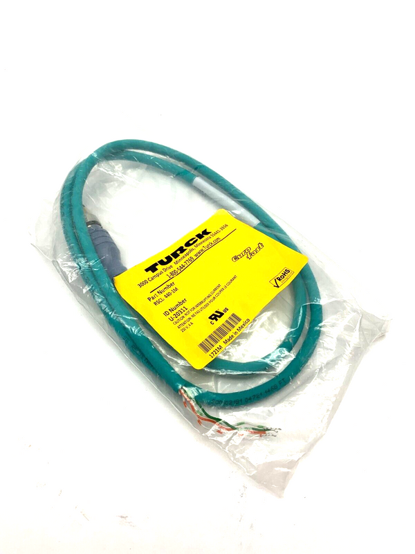 Turck RSCD 440-1M Eurofast Ethernet Cable Open Ended Cordset U-20311 - Maverick Industrial Sales