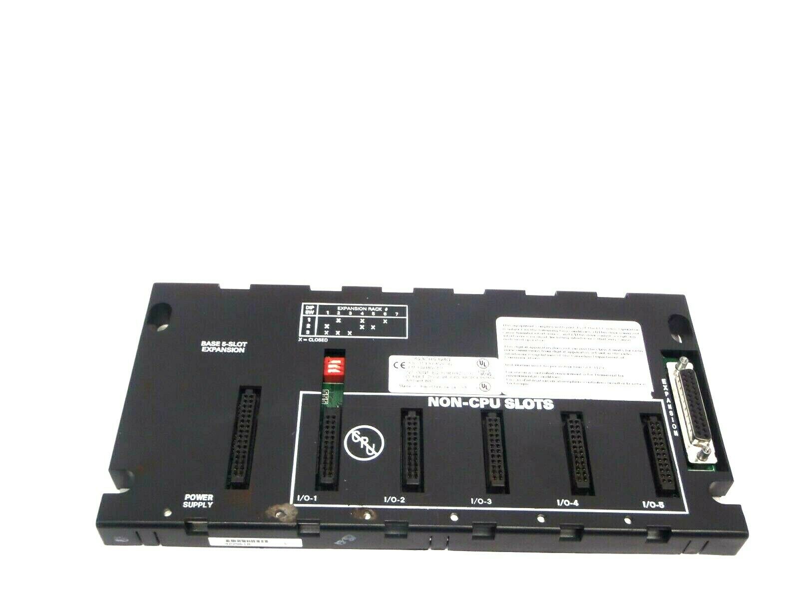 GE Fanuc IC693CHS398G 5 Slot PLC Module Expansion EMI Enhanced - Maverick Industrial Sales