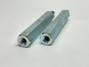 93620A033 M/F Threaded Hex Standoff 1/2" Hex 3" Length 1/4"-20 LOT OF 2 - Maverick Industrial Sales