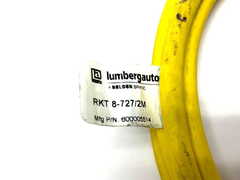 Lumberg Automation RKT 8-727/2M Single Ended Female 8 Pin Cordset 22 AWG Jacket - Maverick Industrial Sales