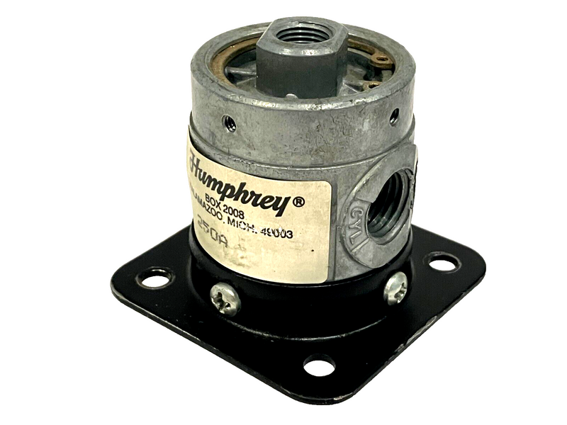 Humphrey 250A Air-Piloted Valve w/ Mounting Base - Maverick Industrial Sales