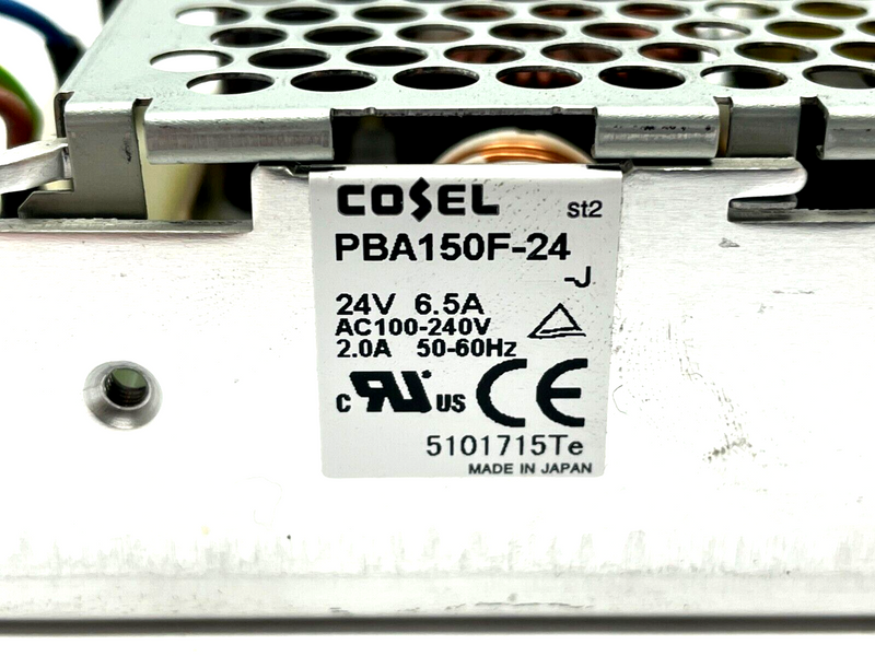 Cosel PBA150F-24 Switching Power Supply 150W 24V 6.5A - Maverick Industrial Sales