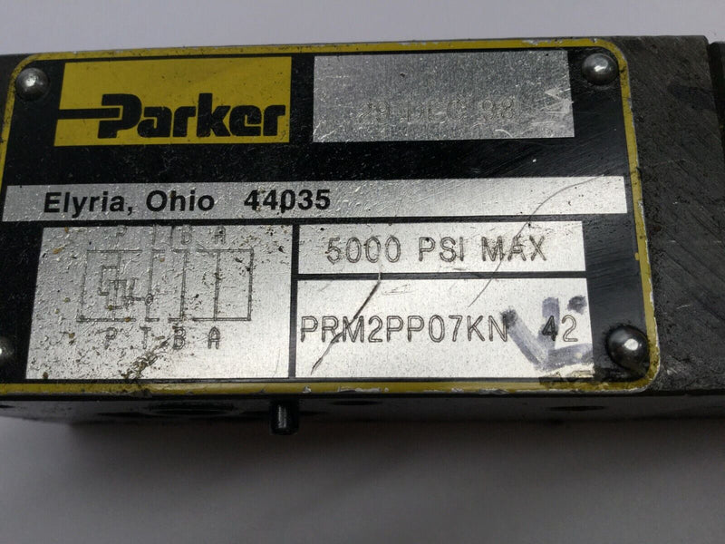 Parker PRM2PP07KN 42 Control Valve 5000 PSI Max - Maverick Industrial Sales