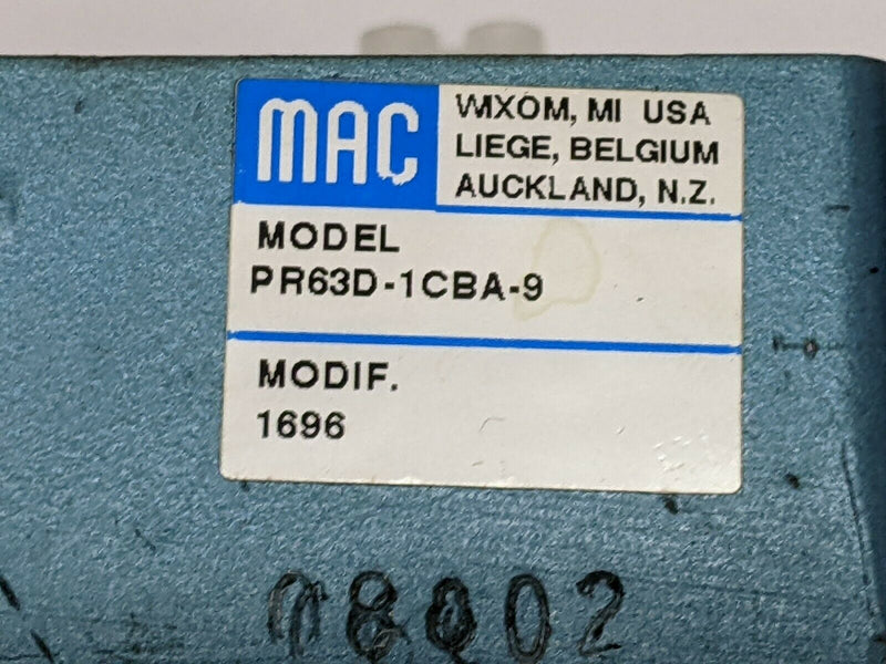 MAC Valves PR63D-1CBA-9 Sandwich Pressure Regulator MANIFOLD BASE ONLY - Maverick Industrial Sales