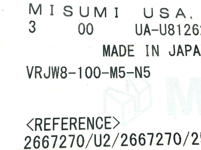 MiSUMi VRJW8-100-M5-N5 Precision Linear Shaft Dia. 8mm Length 100mm Depth 5mm - Maverick Industrial Sales