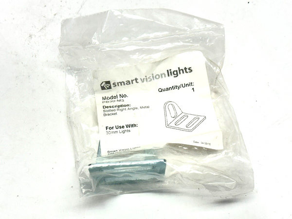Smart Vision Lights PB30-M3 Slotted Right Angle Metal 30mm Light Bracket - Maverick Industrial Sales