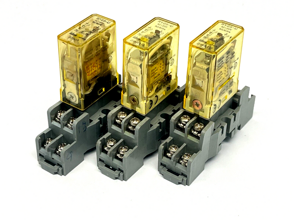 IDEC SY2S-05 Base w/ RY2S-U Relay LOT OF 3 - Maverick Industrial Sales