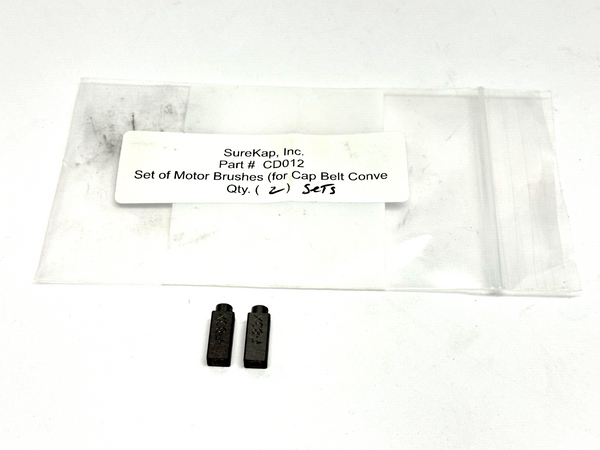 Surekap CD012 Set of Motor Brushes for Cap Belt Conveyor - Maverick Industrial Sales