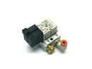 SMC VV4QD15-02N3T Manifold Base w/ VDQ1151-5MO Solenoid Valves - Maverick Industrial Sales