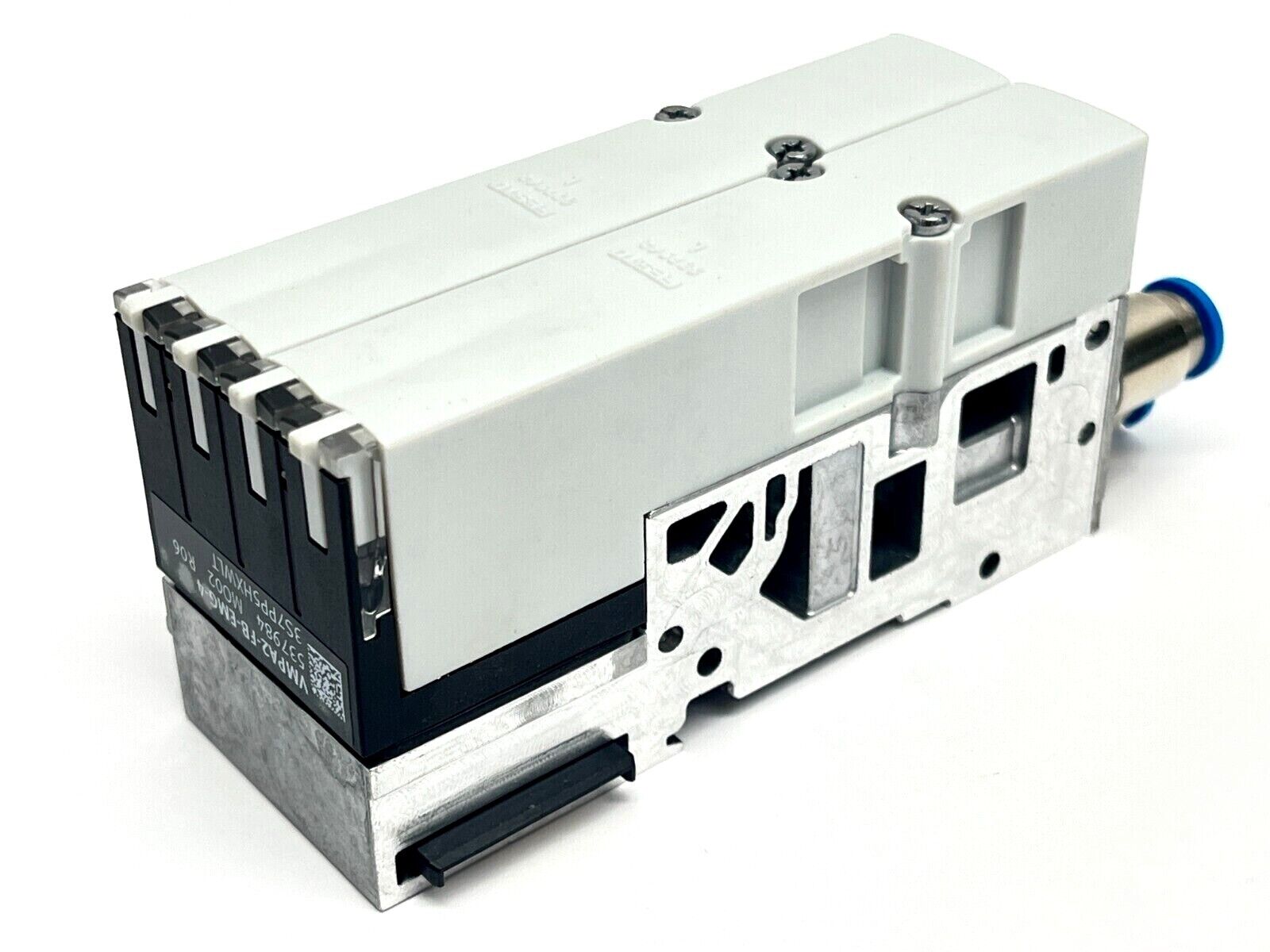 Festo VMPA2-FB-AP-2-1 Sub Base w/ VMPA2-FB-EMG-4 and (2x) VMPA2-RP Covers - Maverick Industrial Sales