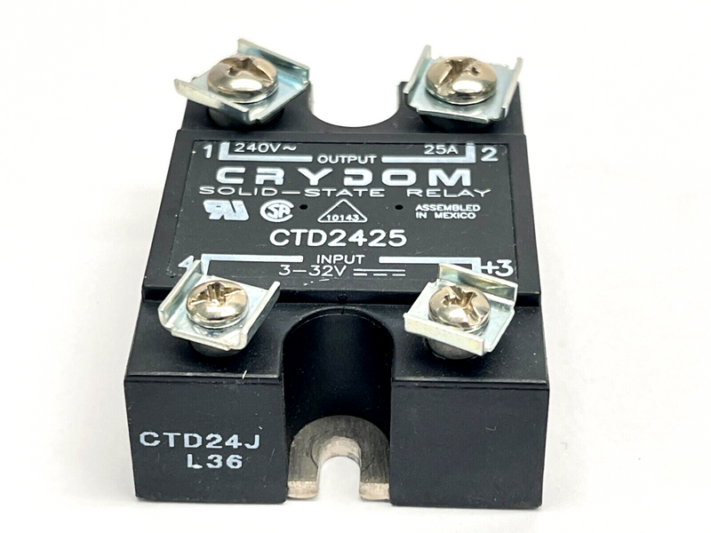 Crydom CTD2425 Solid State Relay 3-32V Input 25A 240V Output - Maverick Industrial Sales